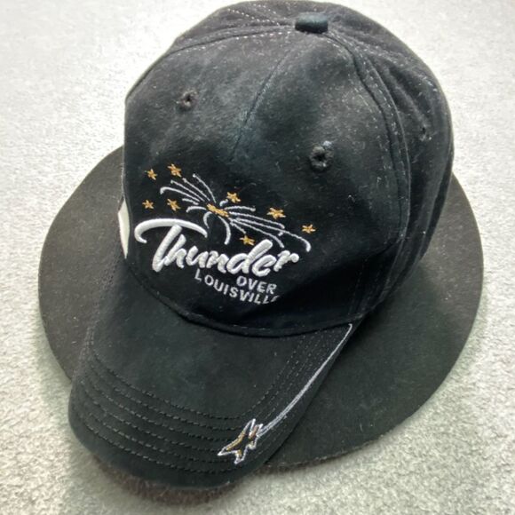 Thunder Over Louisville Black Baseball Cap Hat Fireworks‎ Logo Embroidered - Picture 1 of 7